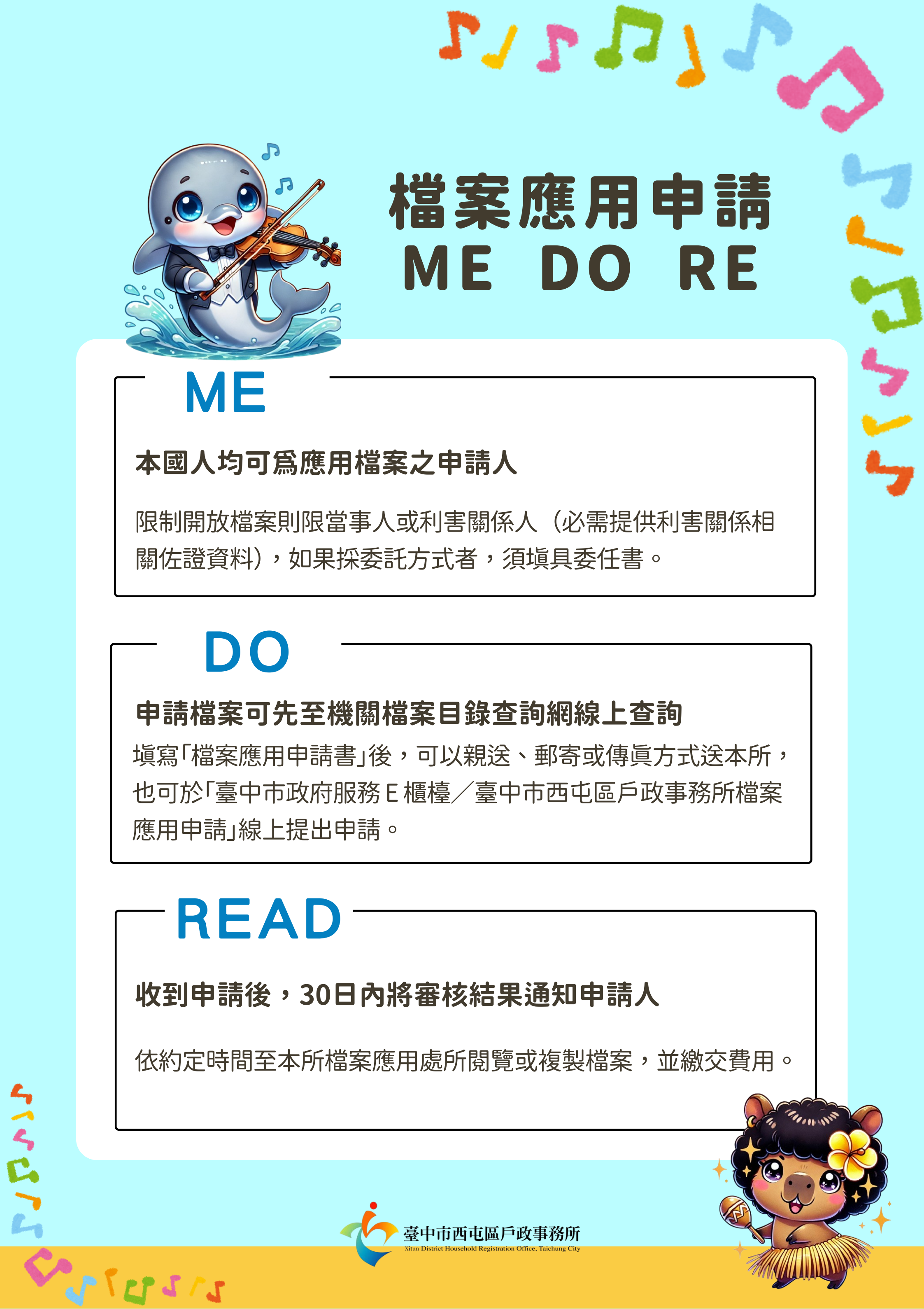 檔案應用申請ME DO RE